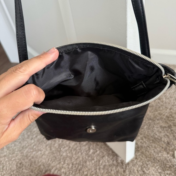 Black Leather Crossbody Bag - Picture 3 of 4